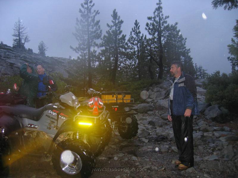 06. It's pouring.  Jack and Terry have a beer, while Dan looks like drown rat.jpg