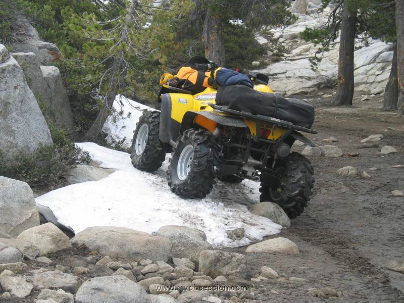 043. Larry parks his on a small patch of snow..jpg