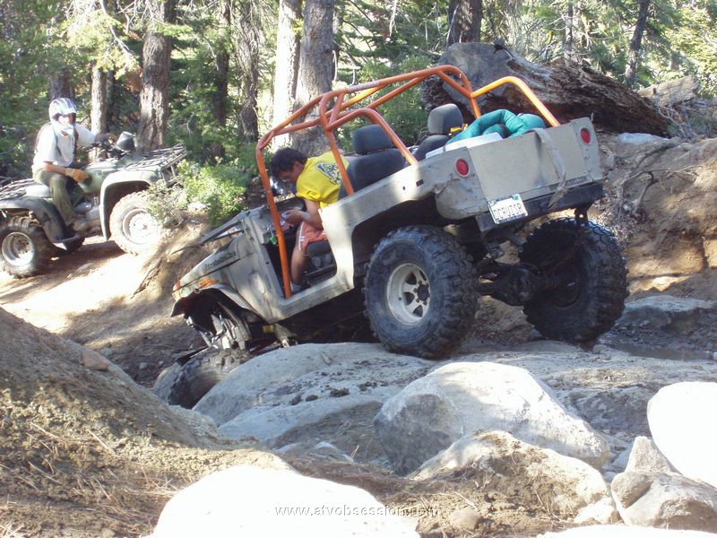 076. Dusty waits while this guy comes down..jpg