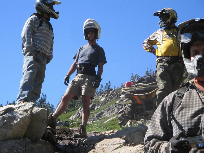 072. Dave, Rob, myself and Ken watch Steve..jpg